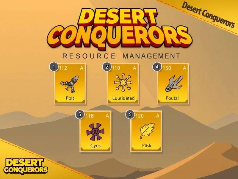 Desert Conquerors Resource Management